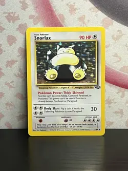 Pokemon TCG Snorlax 11/64 Jungle Set Unlimited  Holo Rare Card WOTC 1999 LP - Image 1