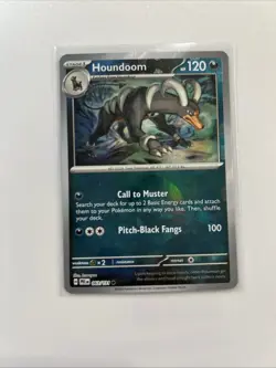 PokÃ©mon TCG Houndoom Holo Pokeball Card 063/131 Prismatic Evolutions - Image 1