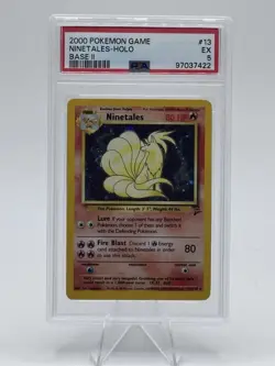 Pokemon Base Set 2 Ninetales Holo Card 13/130 2000 Played Condition - Image 1