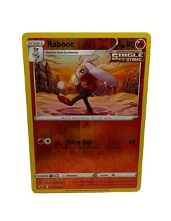 Raboot 027/198 Uncommon Sword & Shield Chilling Reign Reverse Holo Pokemon Card - Image 1