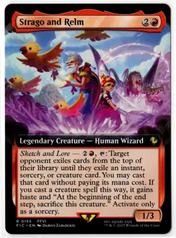 MTG Final Fantasy -Strago and Relm (Extended Art Regular) R 0155 FIC - Image 1