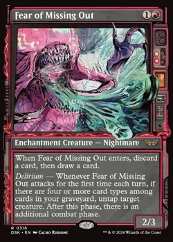 Fear of Missing Out (Showcase)Â Duskmourn: House of Horror - MTG NM - Image 1