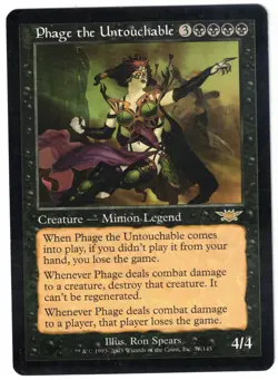 Phage the Untouchable - Magic The Gathering - MTG - Legions - Regular - NM - Image 1