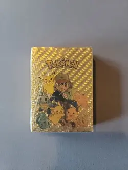 Pokemon Gold Foil  110 Card Deck, Sealed Fan TCG Gx Fan Art, New Sealed - Image 1