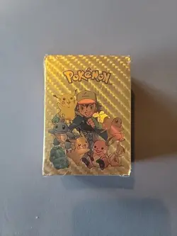 Pokemon Gold Foil  110 Card Deck, Sealed Fan TCG Gx Fan Art, New Sealed - Image 2
