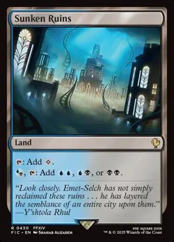 Sunken Ruins- Commander: Final Fantasy  Regular MTG-NM - Image 1