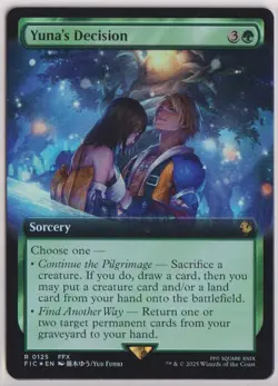 MTG Yuna's Decision (Borderless) Foil Magic The Gathering: Final Fantasy - Image 1