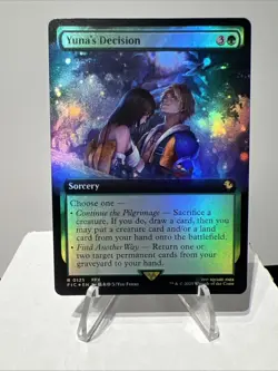 MTG Yuna's Decision (Borderless) Foil Magic The Gathering: Final Fantasy - Image 3