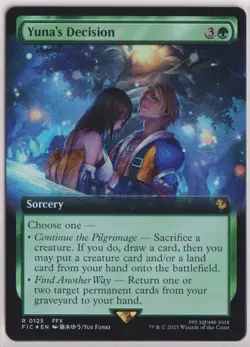 MTG Yuna's Decision (Borderless) Foil Magic The Gathering: Final Fantasy - Image 5