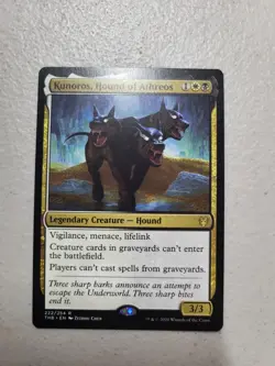 1x Kunoros, Hound of Athreos (222) Theros Beyond Death MTG Magic LP - Image 1