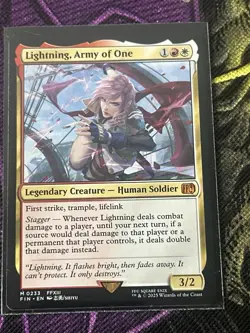 1x Lightning, Army of One NM Eng MTG - Final Fantasy - Image 10