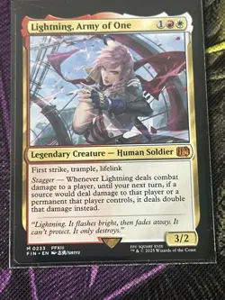 1x Lightning, Army of One NM Eng MTG - Final Fantasy - Image 13