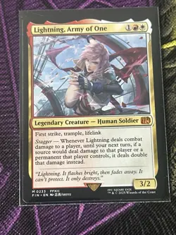 1x Lightning, Army of One NM Eng MTG - Final Fantasy - Image 16