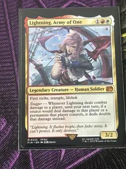 1x Lightning, Army of One NM Eng MTG - Final Fantasy - Image 3