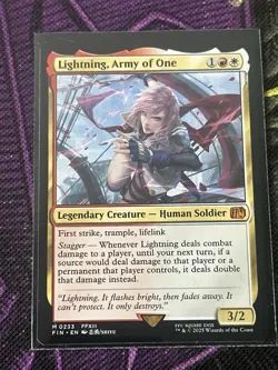1x Lightning, Army of One NM Eng MTG - Final Fantasy - Image 8