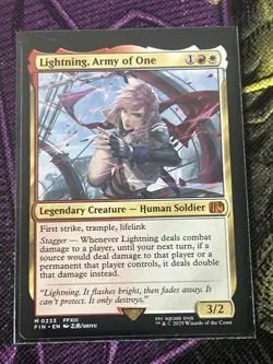 1x Lightning, Army of One NM Eng MTG - Final Fantasy - Image 9
