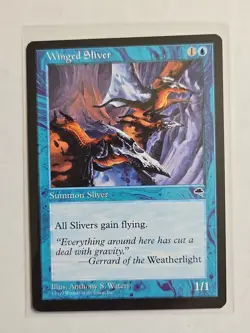 Winged Sliver - Tempest - LP - MTG Magic - Common - Creature - Image 1