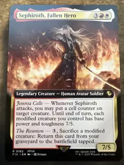Sephiroth, Fallen Hero (Extended Art) Commander: Final Fantasy Regular - Image 1