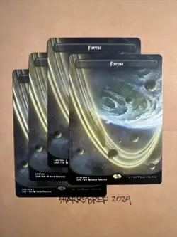 MTG Forest  X4 UNF 244/244 L Regular Orbital NM Playset - Image 1