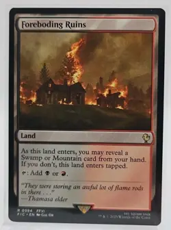Foreboding Ruins R #394 MTG Commander Final Fantasy FIC EN FFVI FF6 RARE - Image 1