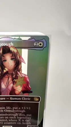 Aerith Gainsborough (Borderless) Final Fantasy Foil, 374, NM, Fast Shipping - Image 3