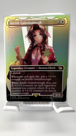 Aerith Gainsborough (Borderless) Final Fantasy Foil, 374, NM, Fast Shipping - Image 6