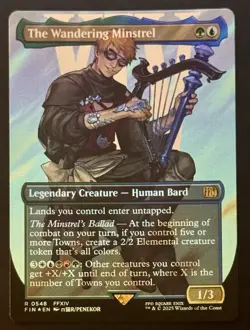 The Wandering Minstrel (Borderless) (Surge Foil) Final Fantasy Magic 0548 - Image 2