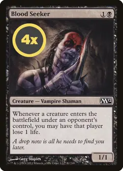 MTG Playset (4x) Blood Seeker ** Magic 2012 ** English (NM) - Image 1