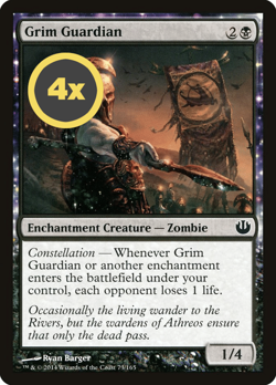 MTG Playset (4x) Grim Guardian ** Journey into Nyx ** English (NM) - Image 3