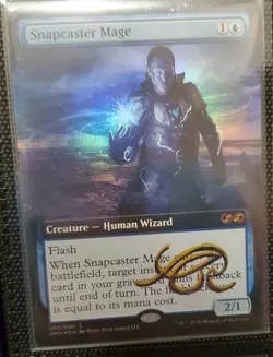 MTG FOIL SNAPCASTER MAGE  SHADOW SIGNED BY ARTIST BOX TOPPER BORDERLESS - Image 1