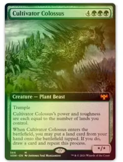 Cultivator Colossus - NM - EXTENDED ART FOIL - MYTHIC - MTG Magic The Gathering - Image 1