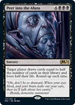 [1x] Peer into the Abyss Near Mint, English Core Set 2021 MTG Magic - Image 2