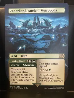 Zanarkand Ancient Metropolis #314 BORDERLESS NM/M Final Fantasy MTG Magic Rare - Image 1