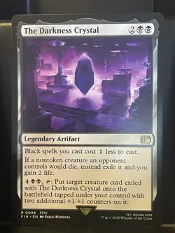 The Darkness Crystal #96 NM/M Final Fantasy MTG Magic Black Artifact Rare Card - Image 1