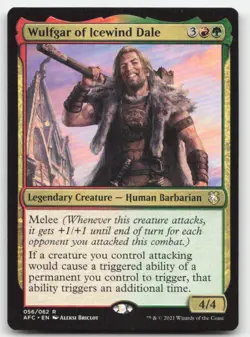 MTG Commander: Adventures in the Forgotten Realms #56 Wulfgar of Icewind Dale NM - Image 3