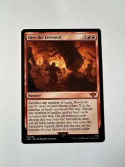 Magic MTG - Hew the Entwood - Lord of the Rings - NM - Image 1