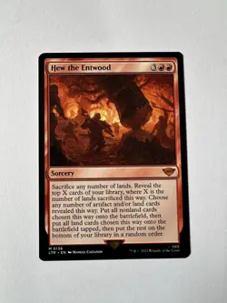 Magic MTG - Hew the Entwood - Lord of the Rings - NM - Image 3