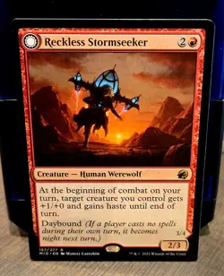 magic the gathering - Reckless Stormseeker/Storm-Charged Slasher - Human Werewof - Image 3