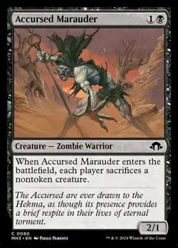 1 x Accursed Marauder - Foil - Modern Horizons 3 - Light Play - MTG - Image 1