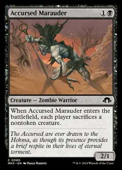 1 x Accursed Marauder - Foil - Modern Horizons 3 - Light Play - MTG - Image 2