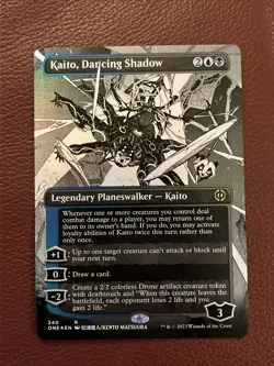 Kaito, Dancing Shadow (Borderless) Phyrexia: All Will Be One Foil - Image 2