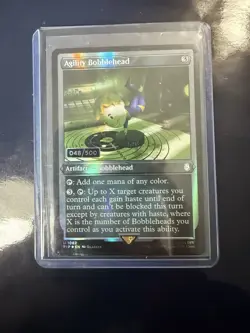 Agility Bobblehead ~ Serialized Foil 048/500 Fallout MTG NM - Image 1