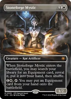 Stoneforge Mystic (Borderless) -Foil Medium Play MTG Special Guests - Image 1