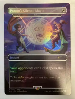 MTG Porom's Silence Magic (Rainbow Foil) Secret Lair x Final Fantasy 7003 FFIV - Image 1