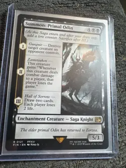 Summon: Primal Odin Magic the Gathering Final Fantasy MTG - Image 1