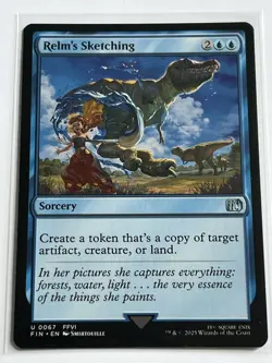 Relms Sketching 67  MTG Final Fantasy 2025  Mint - 9.0 +  Uncommon Non Foil - Image 2