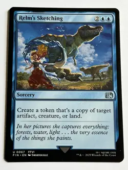 Relms Sketching 67  MTG Final Fantasy 2025  Mint - 9.0 +  Uncommon Non Foil - Image 4