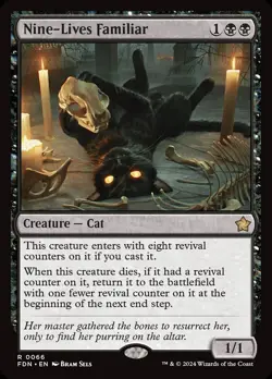 MTG | Nine-Lives Familiar | Foundations | R 0066 I Rare I ENG I NM - Image 1