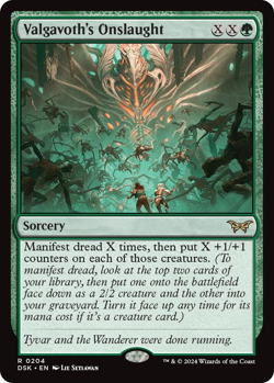 MTG Magic 1x Valgavoth's Onslaught (M/NM) Duskmourn House of Horror - Image 2