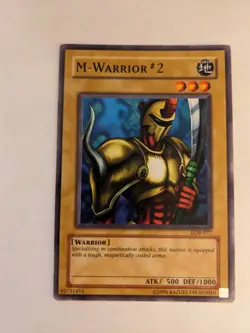 M-Warrior #2 x2 Lot YUGIOH Card LOB-077 92731455 - Image 2